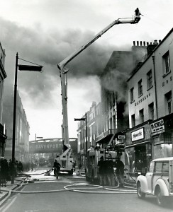 Fire at Parthenon. Alan Griffin